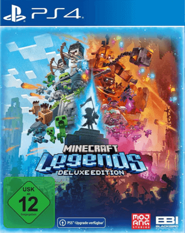Minecraft Legends: Deluxe Edition box art for Playstation 4